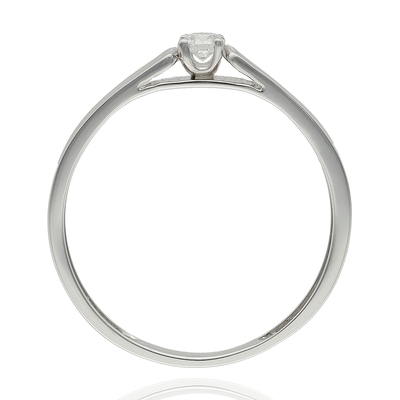 Fehér arany gyűrű 52-es méret (B49328)